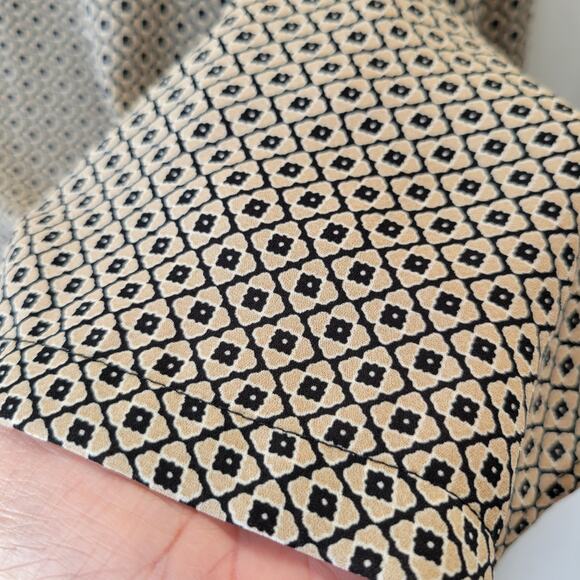 Philosophy Split Hem Tunic Shell Black White Tan, M, NWT - Picture 4 of 11